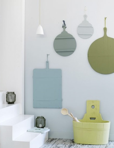 décoration bleu gris pastel