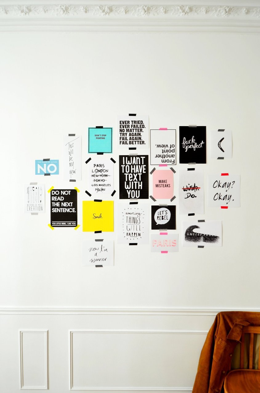 détail deco affiche