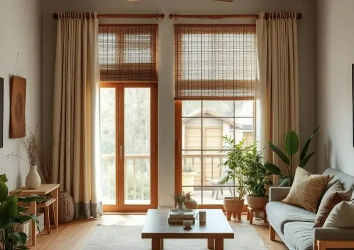 décoration salon store fenêtre idées modernes