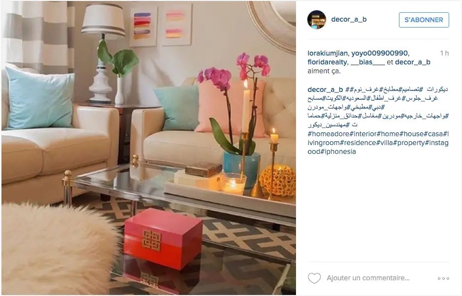 instagram idee deco salon couleur pastel