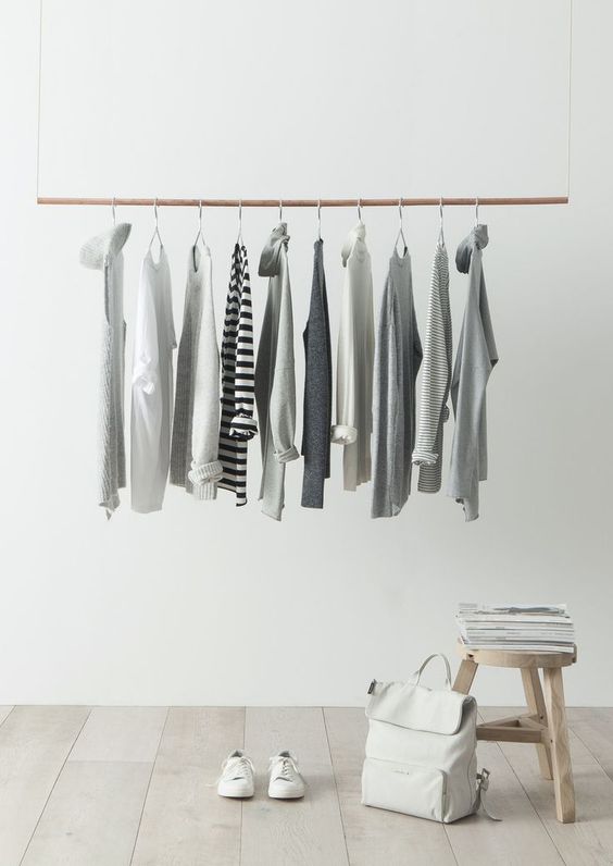 inspiration minimaliste dressing simple