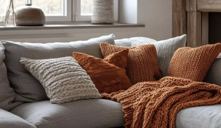 déco automne salon accessoire intérieur moderne et cosy