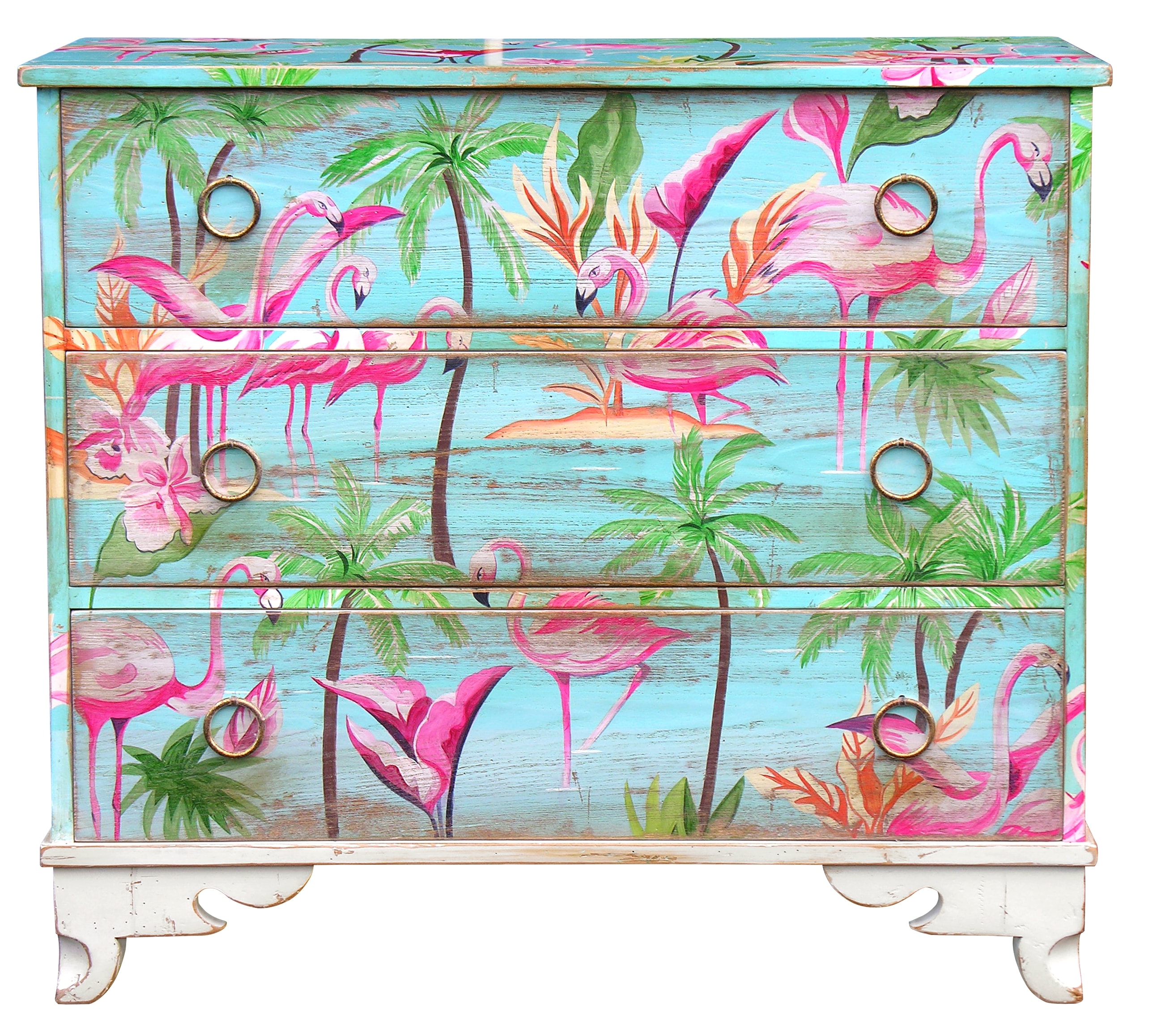 commode flamand rose deco