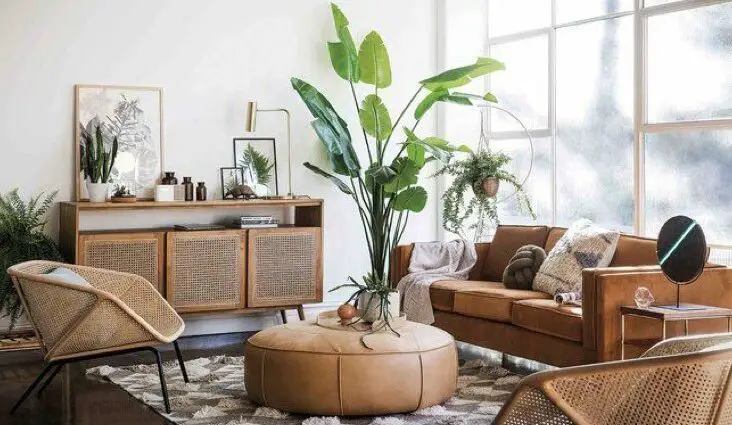 salon bohème été mobilier cannage et rotin inspirations modernes chic