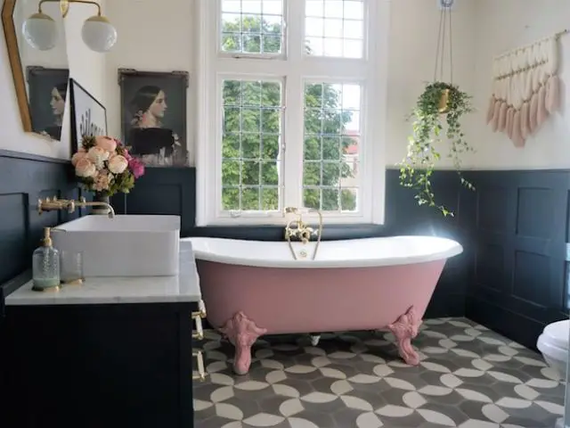 rose salle de bain inspiration decoration interieure