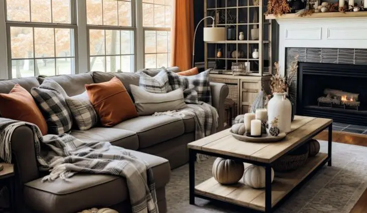 déco salon cosy automne idées facile à mettre en oeuvre