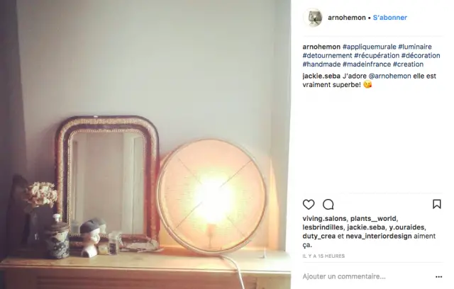 deco lampe a poser design instagram