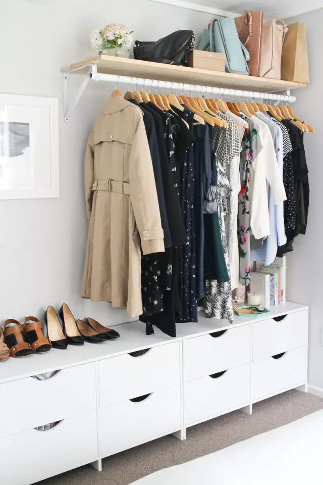 decoration chambre penderie garde robe organisation