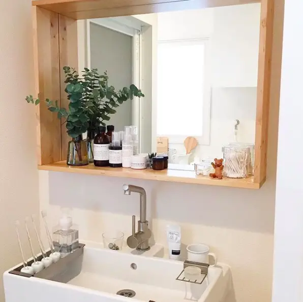 salle de bain rangement vasque