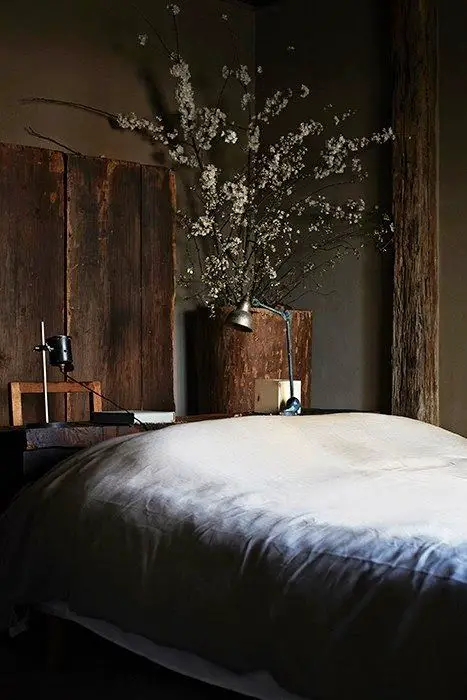 chambre deco wabi sabi tendance bois et nature