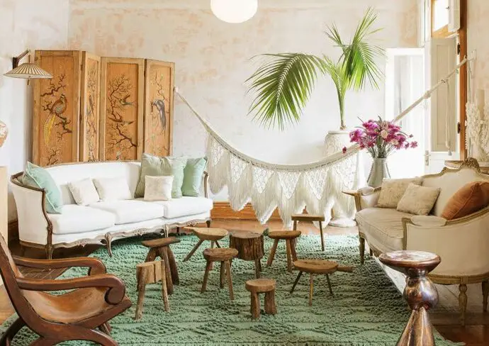 salon déco bohème inspirations idées à copier