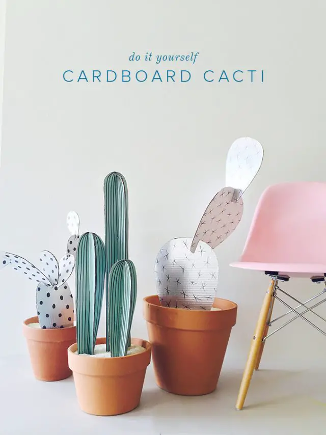 diy cactus facile papier carton
