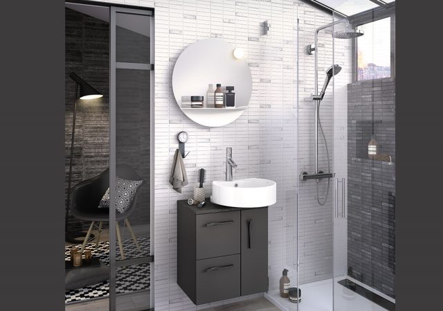 meuble vasque design rangement salle de bain