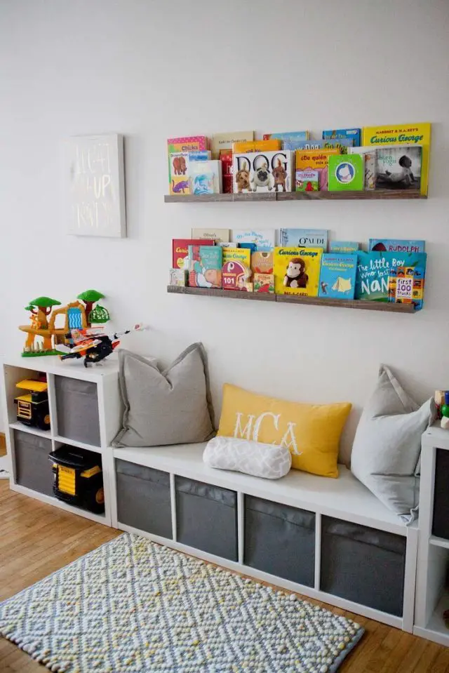 bibliotheque enfant idee rangement