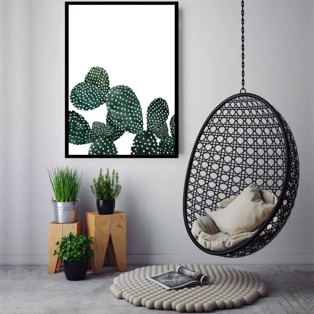 affiche poster deco mur cactus urban jungle
