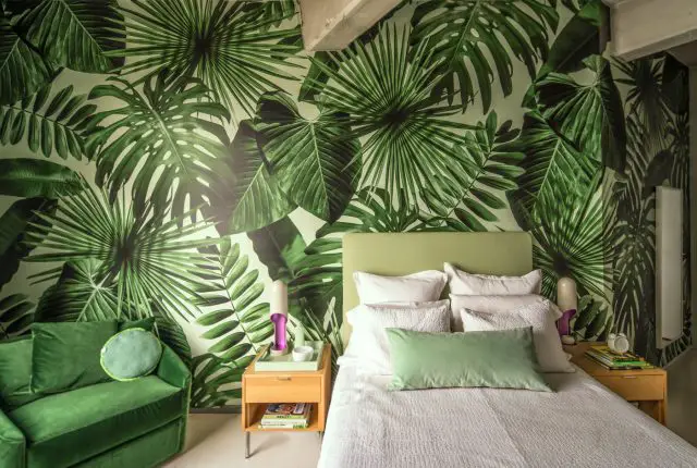 papier peint plante tropicale grand format