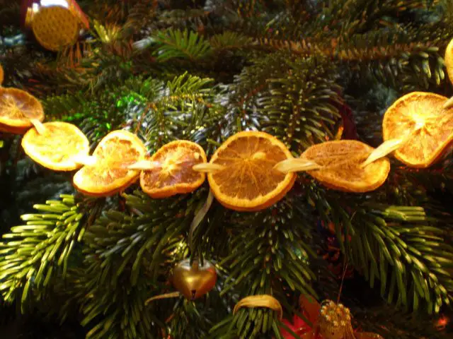 guirlande naturelle orange confite
