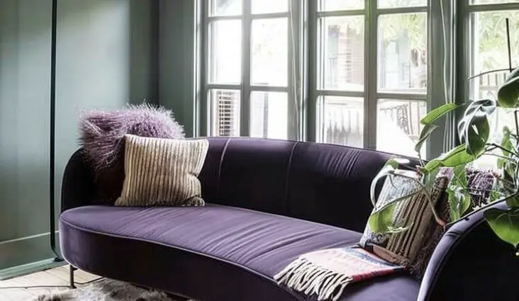 salon violet idée décoration à copier inspirations modernes