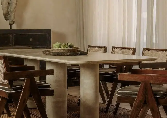 salle à manger wabi sabi idée décoration intérieure