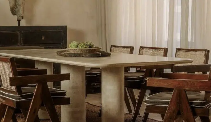 salle à manger wabi sabi idée décoration intérieure