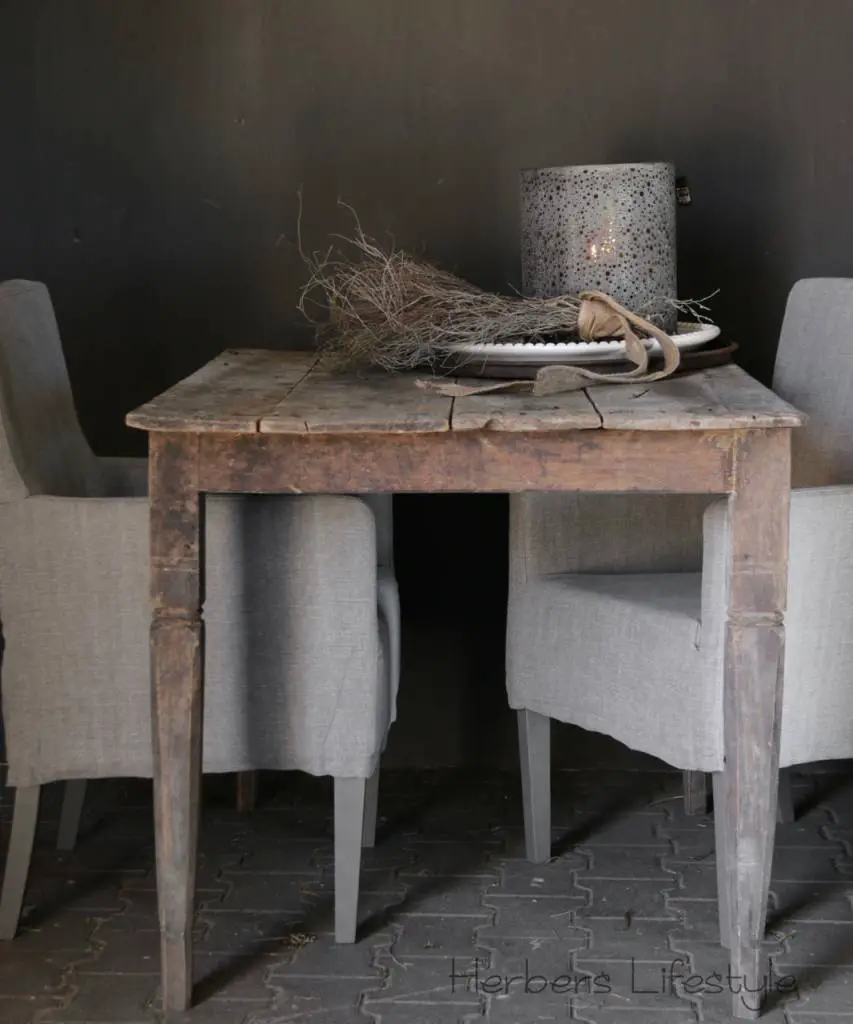 salle a manger wabi sabi table