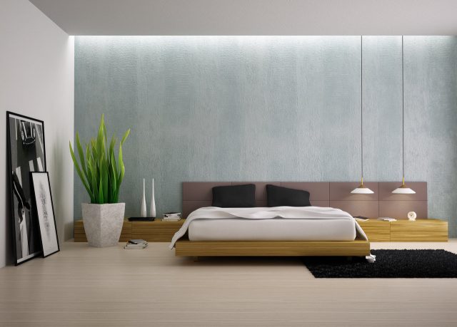 decoration chambre moderne rangement style minimaliste 