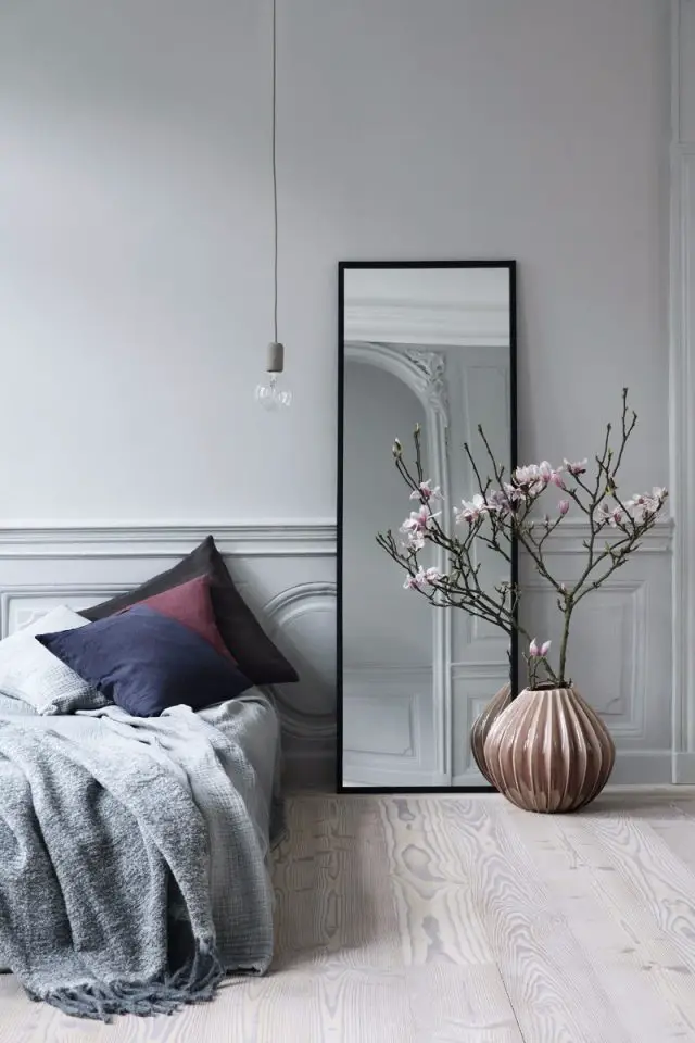 decoration gain de place chambre ambiance neutre et épuré minimaliste