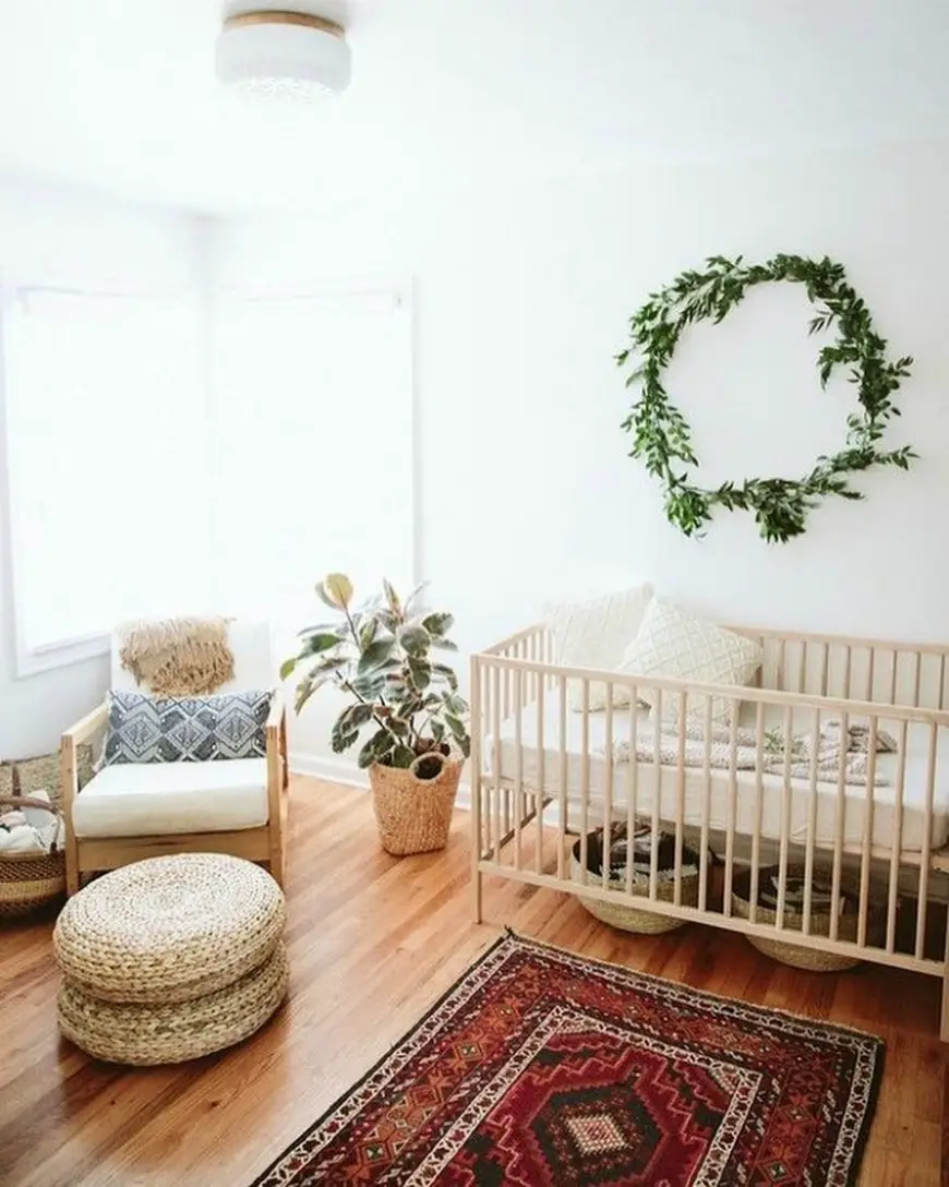 jolie chambre enfant plante minimaliste