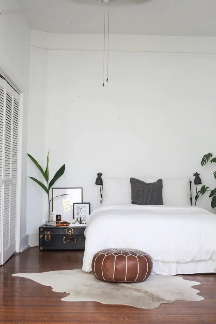 decoration chambre minimaliste et voyage