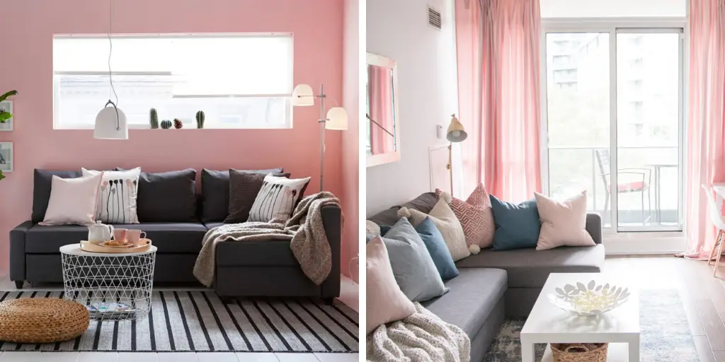 petit espace interieur couleur rose utilisation