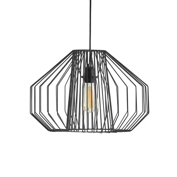 style modern glam suspension filaire noire