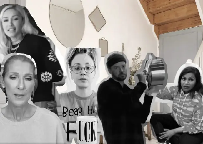 deco interieur star chanteuse actrice confinement