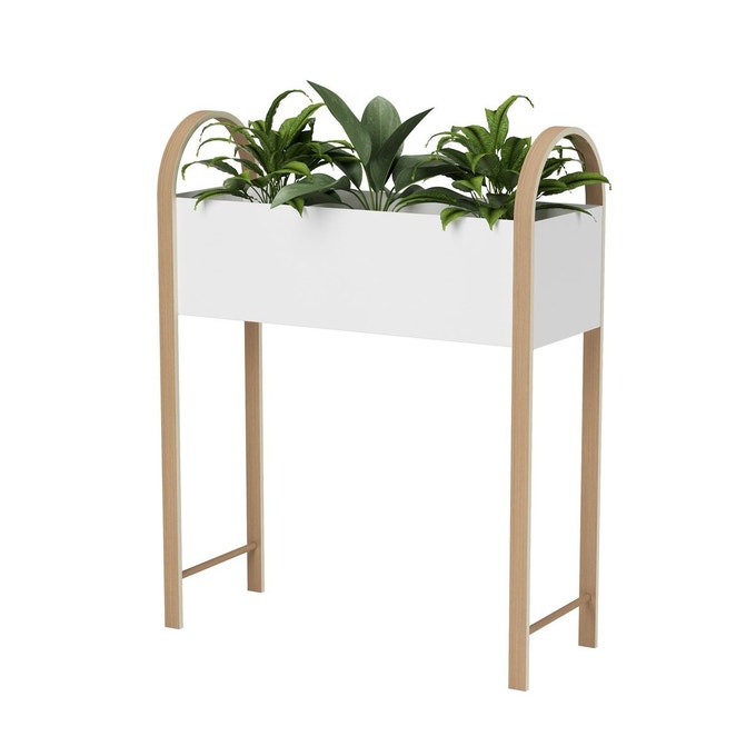 selection deco jardiniere interieure blanc et bois