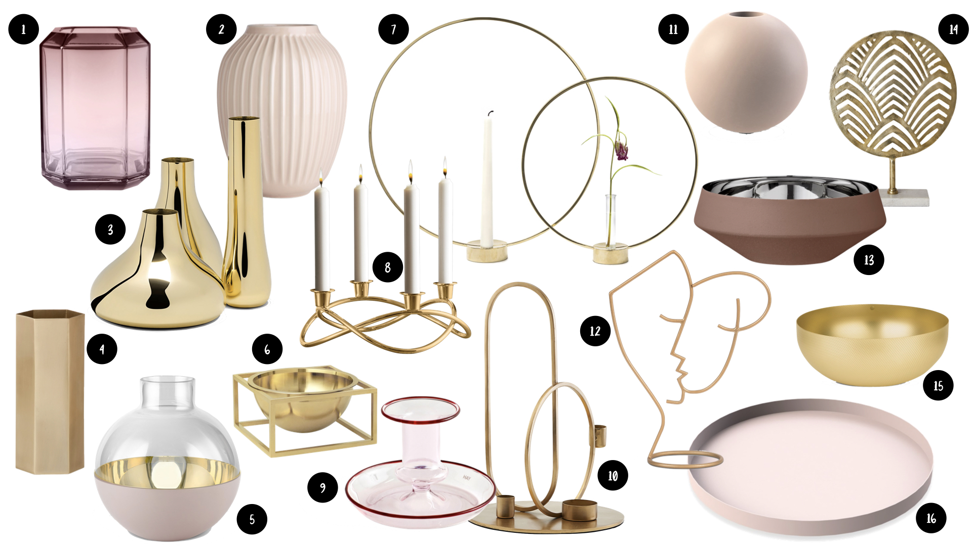 style modern glam accessoires decoration