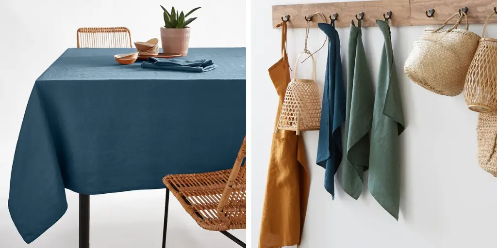 soldes deco linge de table en lin