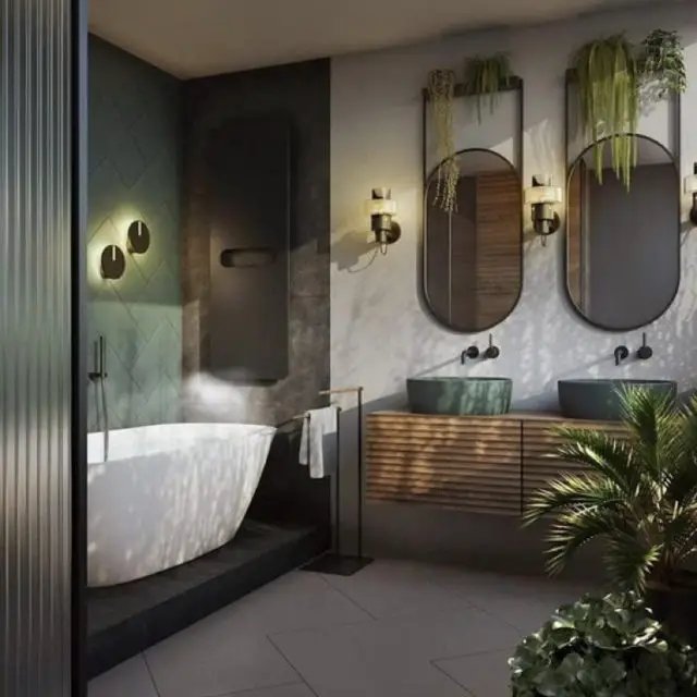 salle de bain style nature design