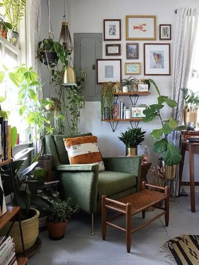 salon classique nature chic fauteuil vert confortable