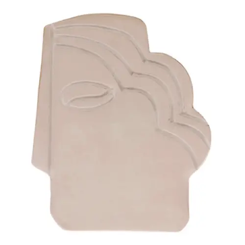 decoration visage vase beige rosé