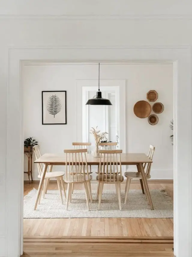 salle a manger style slow chaises scandinaves