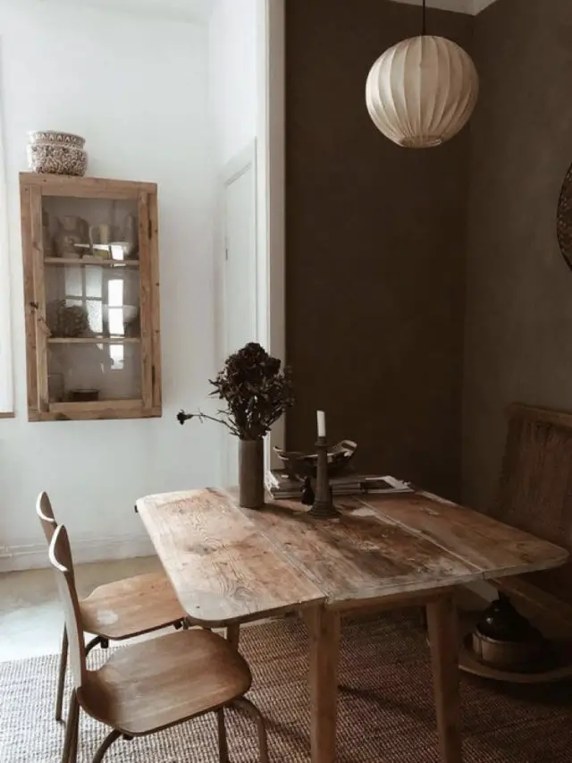 tendance slow living salle a manger contraste