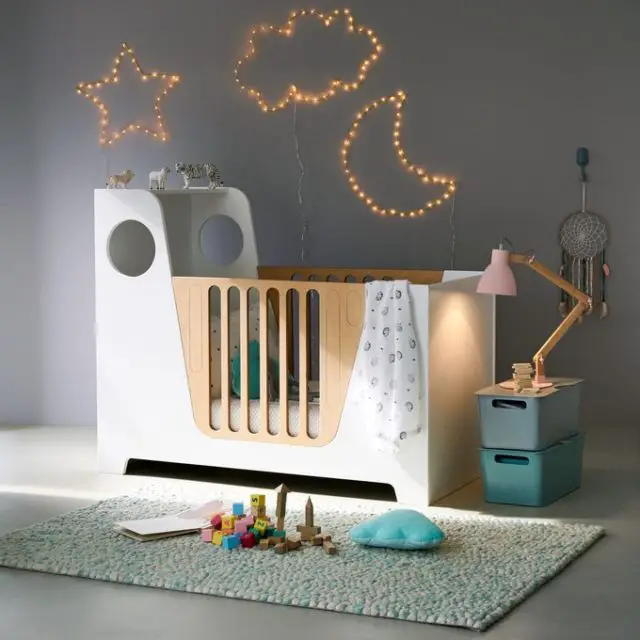 enfant cadeau noel deco berceau bébé design