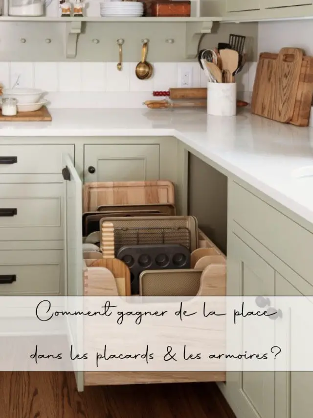 gain de place placards armoires exemples cuisine et chambre