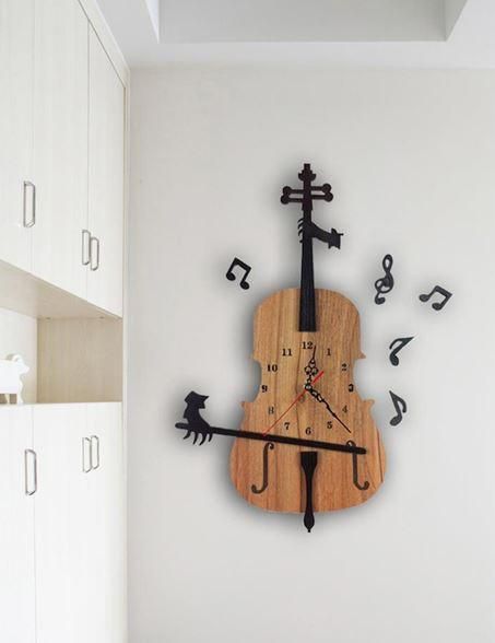 decorer instrument classique exemple horloge murale