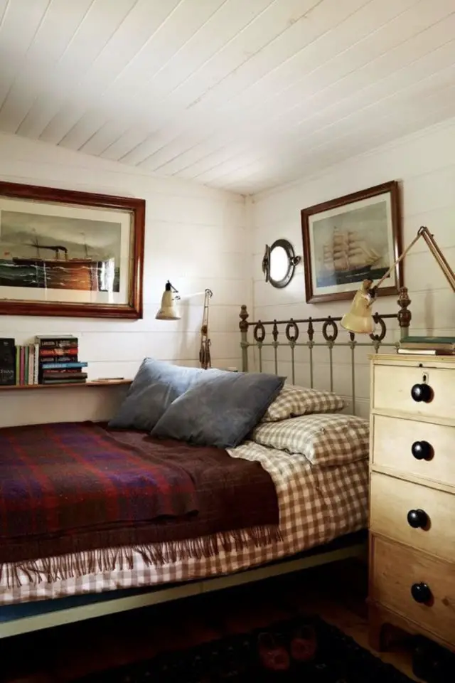 idee a copier deco chambre cosy parure de lit carreaux confort plaid tartan