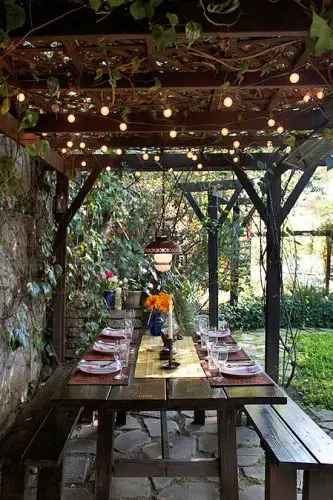 reve sala pergola jardin grande table repas exterieur protection soleil