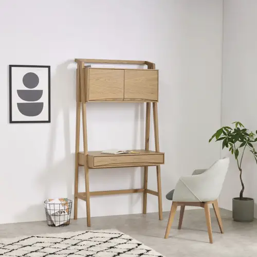 meuble moderne petit prix made soldes 2021 bureau mural en bois clair