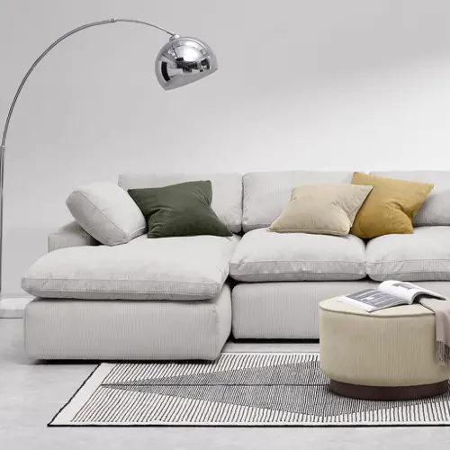 meuble moderne petit prix made soldes 2021 canapé d'angle avec méridienne confortable