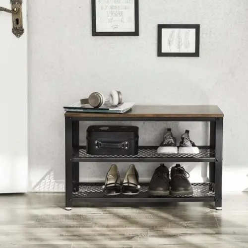 ou trouver petit meuble chaussure petit prix étagère bois metal