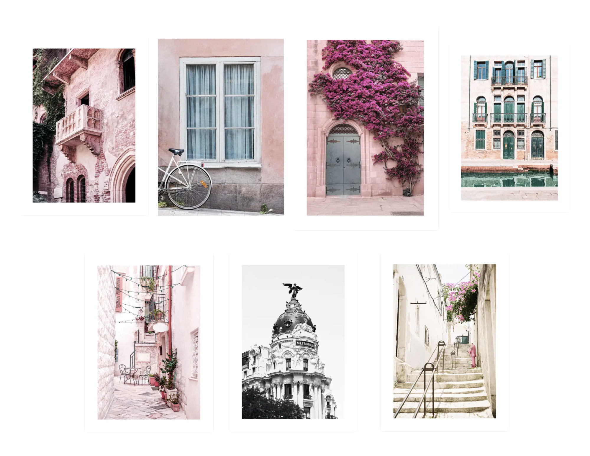 association affiche deco desenio exemple architecture façade de maison voyage couleur rose et beige