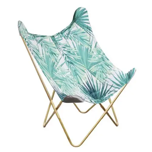 fauteuil deco pas cher papillon imprimé tropical